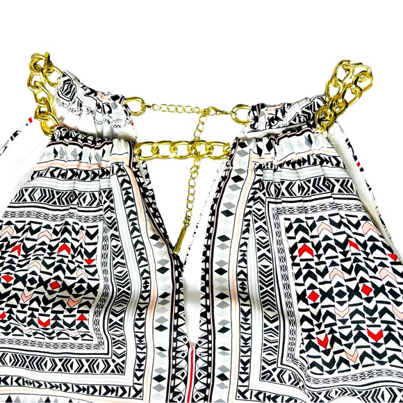 WHITE HOUSE BLACK MARKET Halter Chain Neck Hi-Lo Maxi Dress Size 0 NWT - Picture 4 of 5